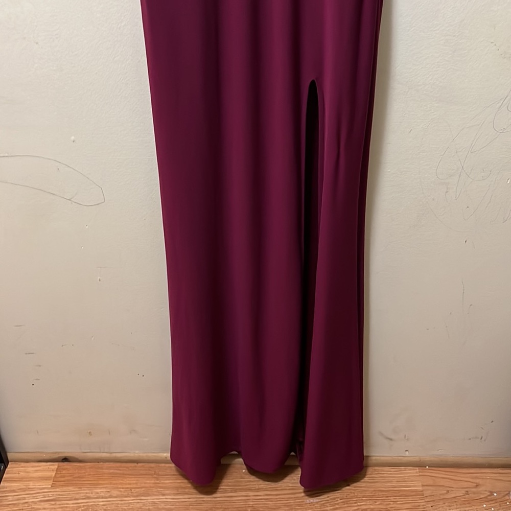 Jodi kristopher maroon dress size 5 - Picture 4 of 9